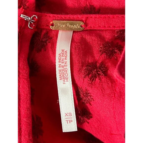 Free People Dress Juni Backless Minidress red X-Small XS - Picture 6 of 8